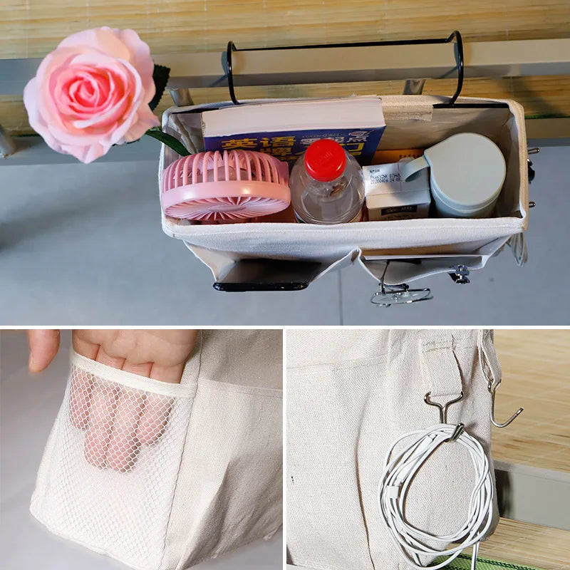 Couch Storage Organizer Bed Holder Pockets Bedside Storage Organizer Bed Desk Bag Sofa Remote Control Hanging Caddy Accessories