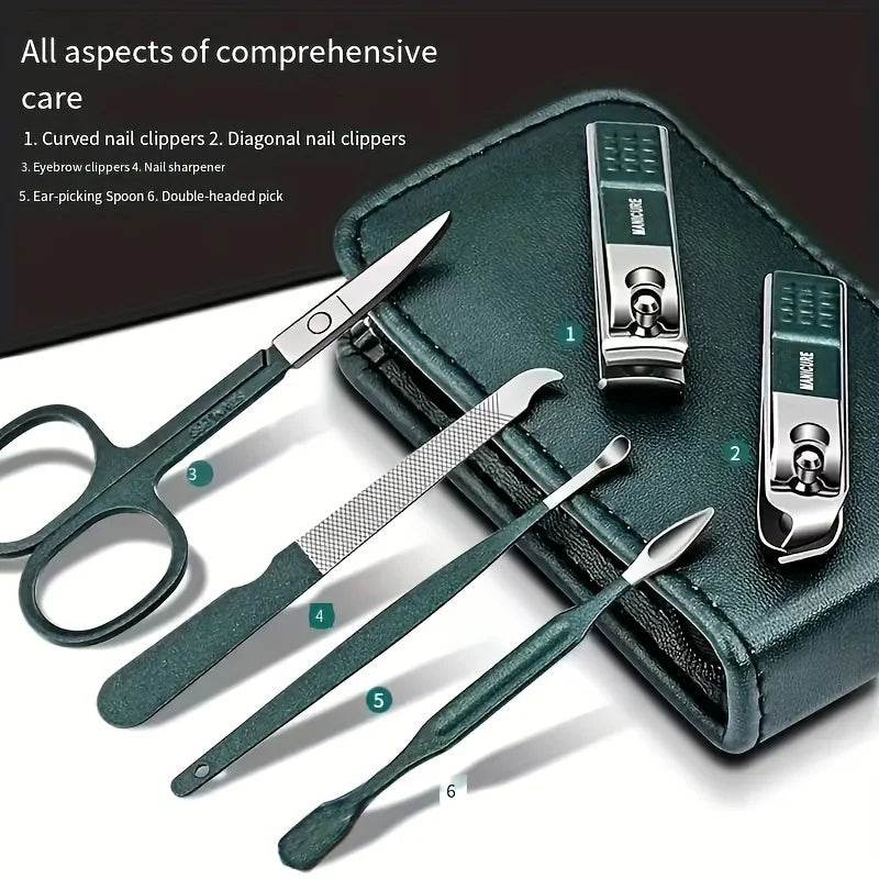 6 Pcs Portable Luxury Manicure Set