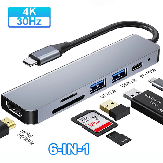 USB C HUB 4K 30Hz Type C to HDMI-compatible