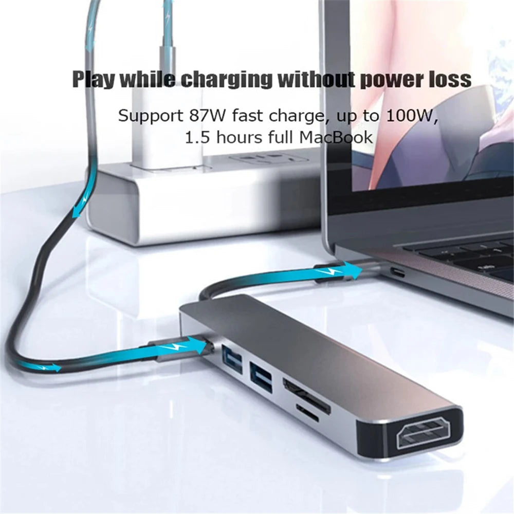 USB C HUB 4K 30Hz Type C to HDMI-compatible