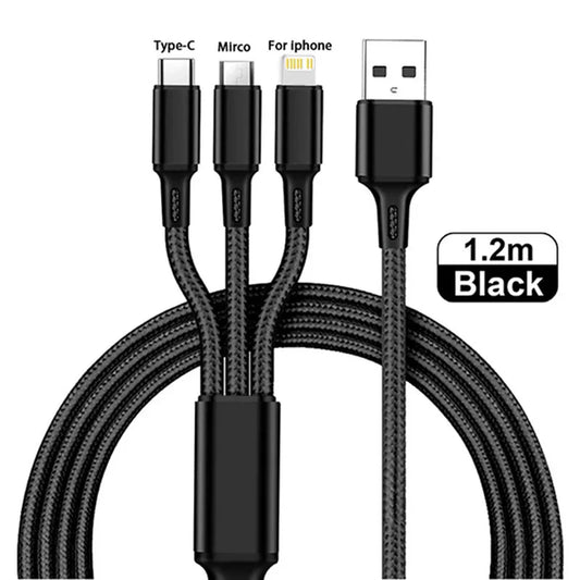 3 in 1 Charging Cable Multiple Usb Charging Cord