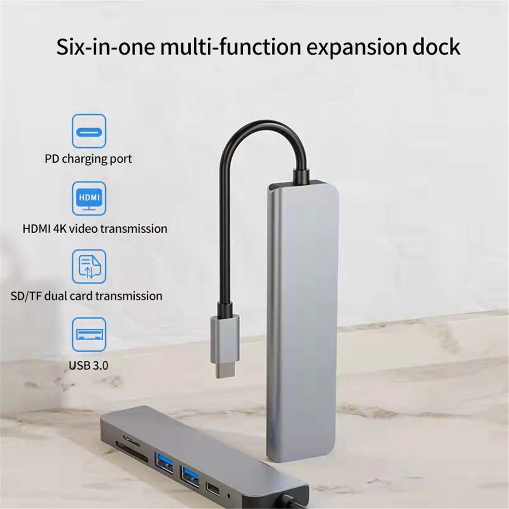 USB C HUB 4K 30Hz Type C to HDMI-compatible