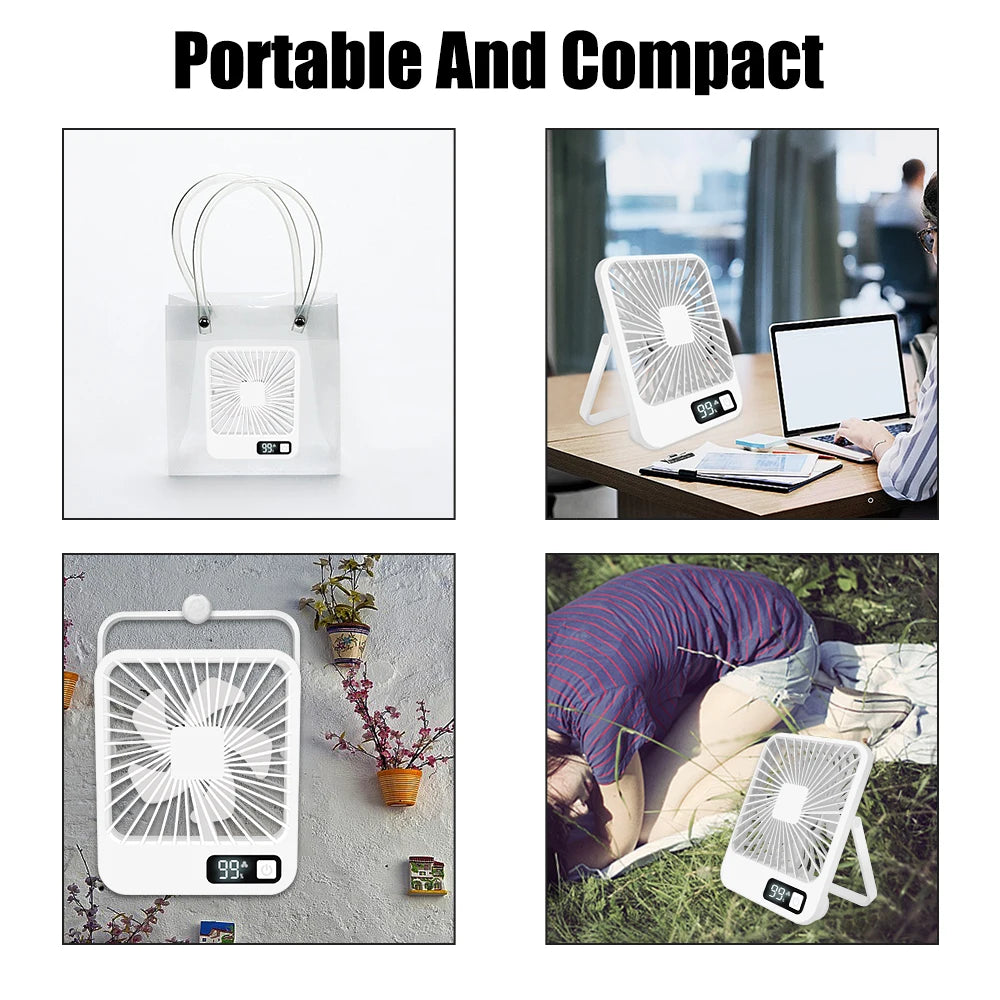 Portable Desktop Fan Rechargeable