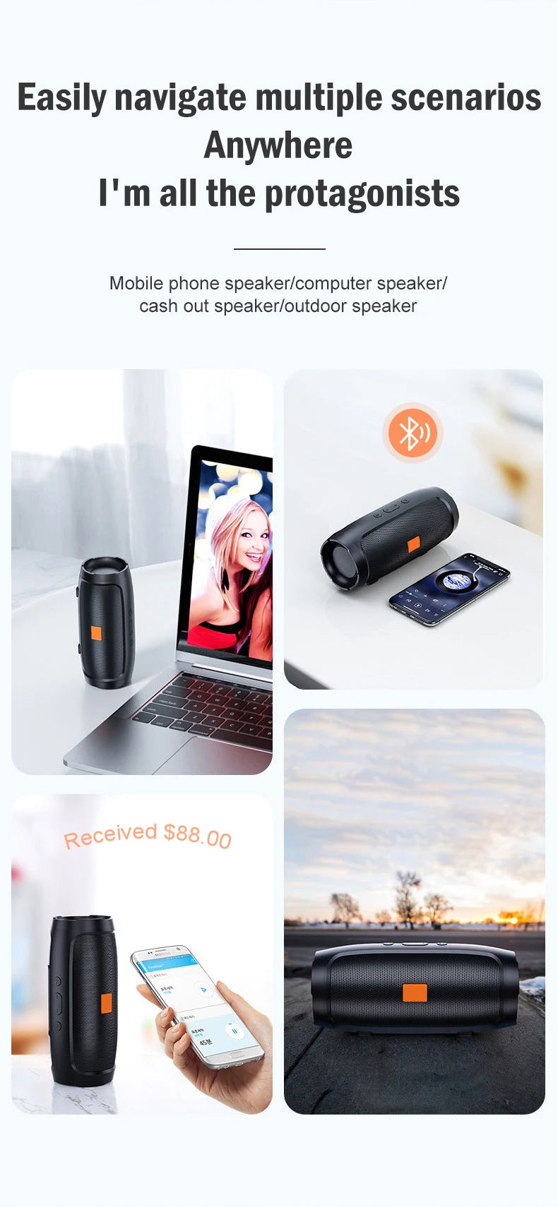 Dynamic Wireless Bluetooth Speaker